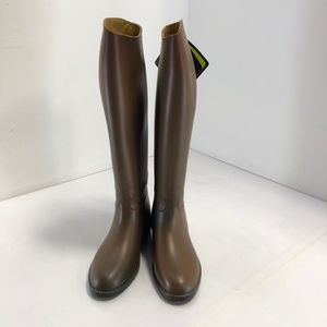 NWT Aigle "Ecuyer" Equestrian Rain Boots in Marron, XX Calf Width